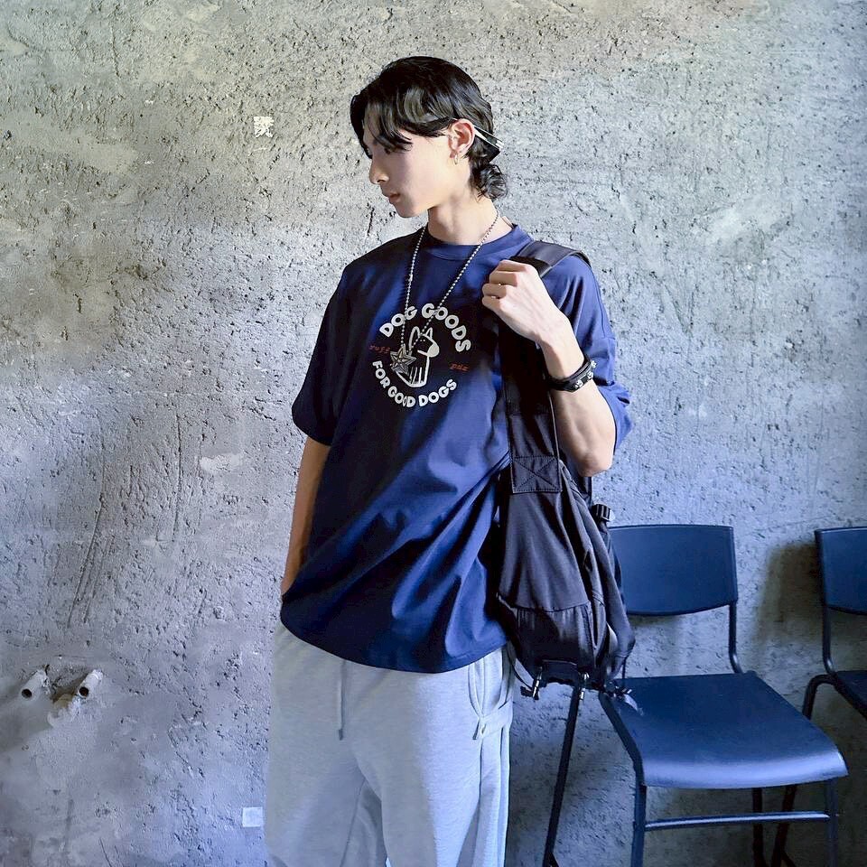 ❄️夏日涼感必備❄️Dog Goods狗狗 短T 深藍