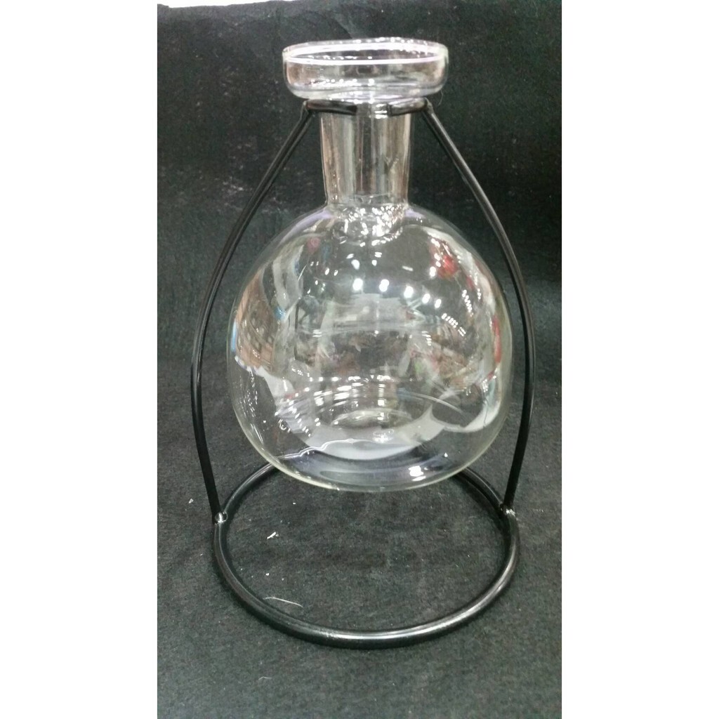 【台灣現貨速發】---吊瓶-燒杯//玻璃瓶鐵架花器