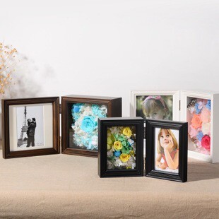 【台灣現貨速發】永生花**摺疊立體花盒框**(小)