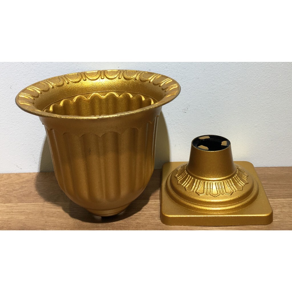 【台灣現貨速發】歐式仿銅羅馬風小花盆**大