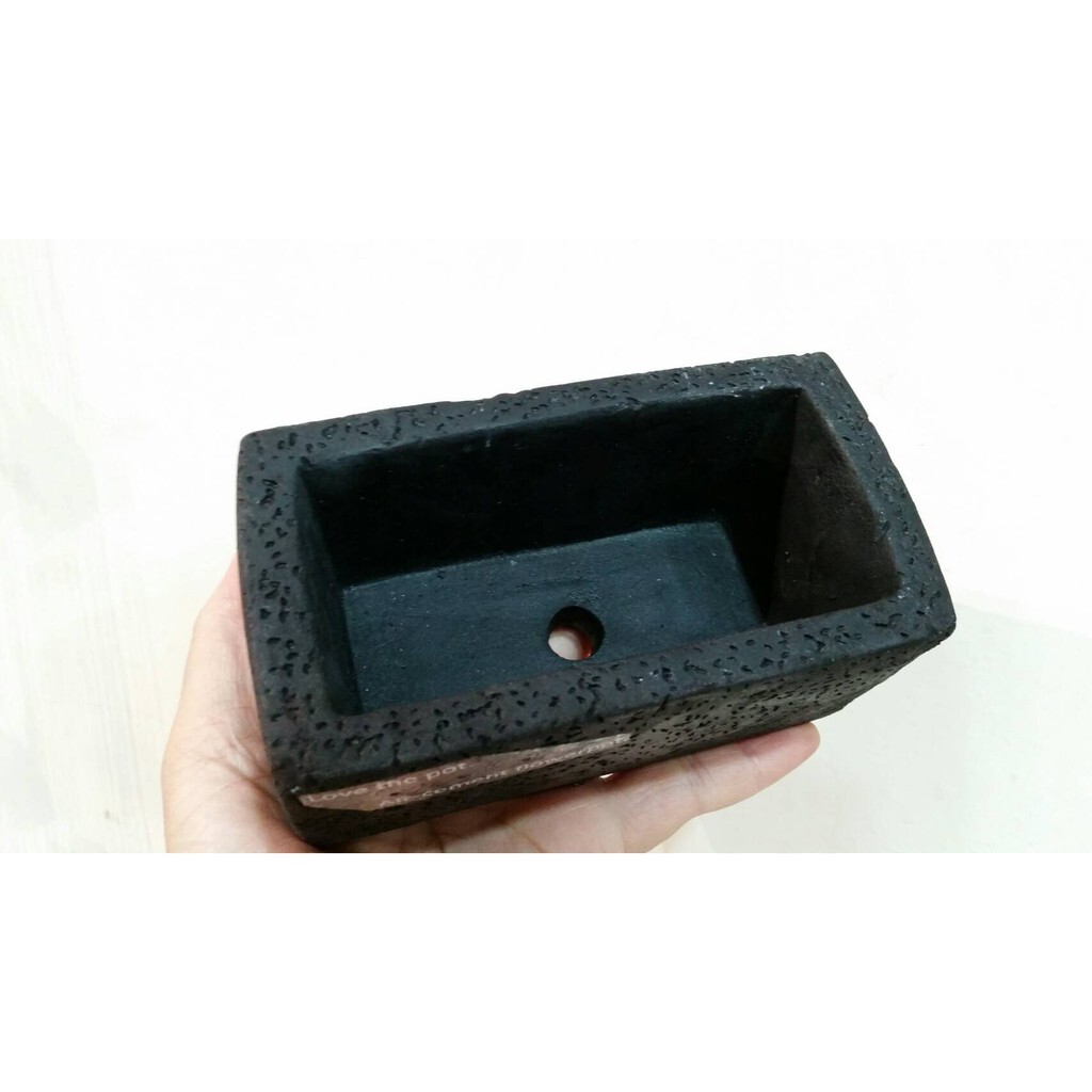 【台灣現貨速發】歐式小黑長條小花盆 長條花盆 歐式花盆