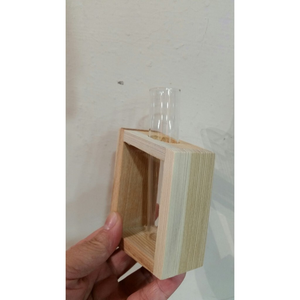 【台灣現貨速發】鄉村風單支玻璃試管架  90元