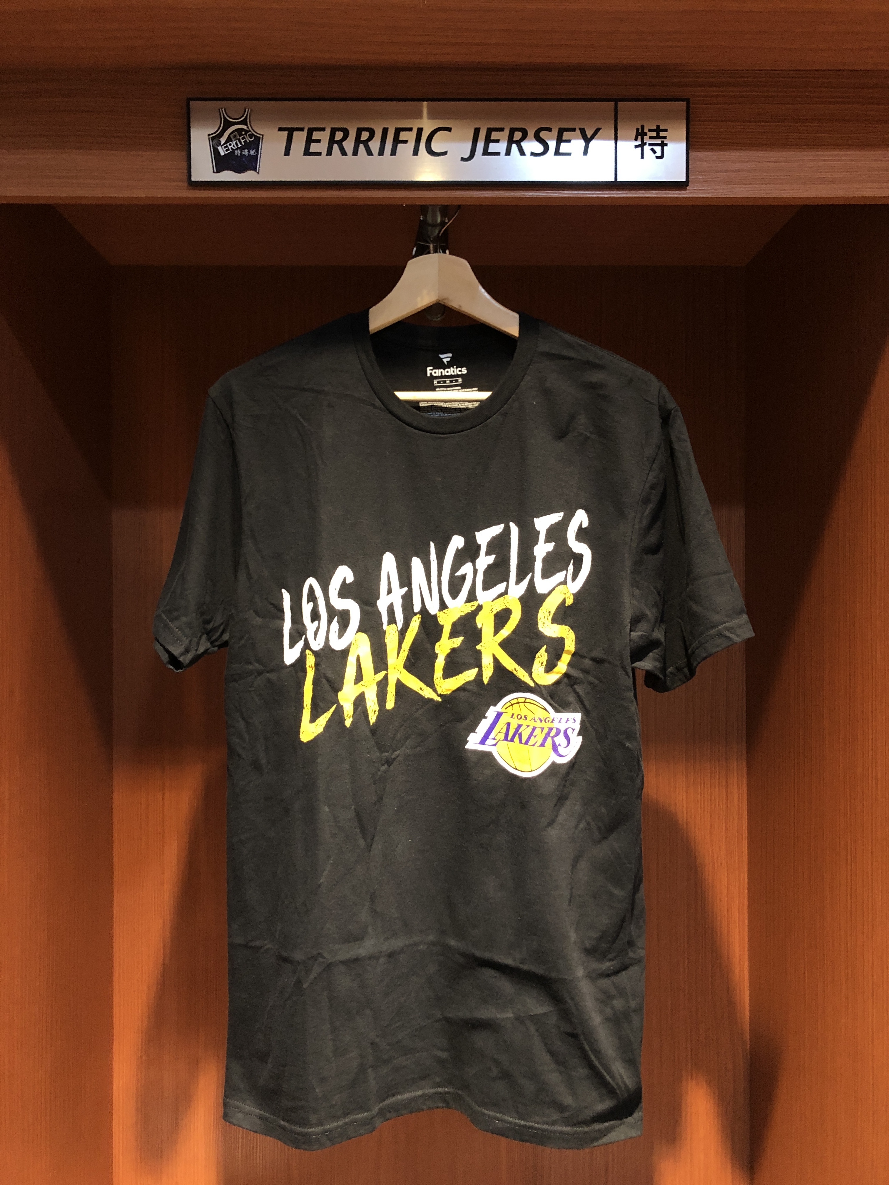 NBA短袖 Kobe Bryant Black Mamba 洛杉磯湖人 草寫黑黃 黑曼巴 Fanatics Tee 棉質 短袖 全新