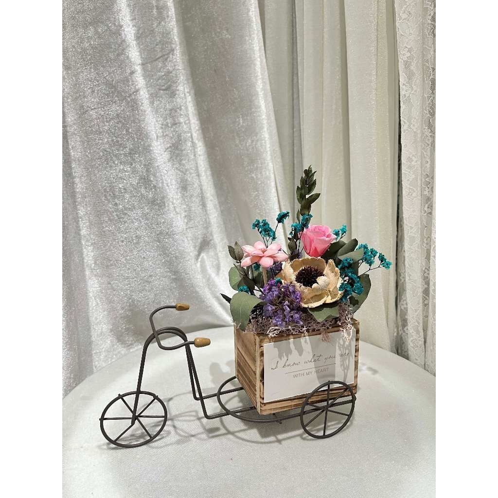 【台灣現貨速發】鄉村風小木車 木車 花器