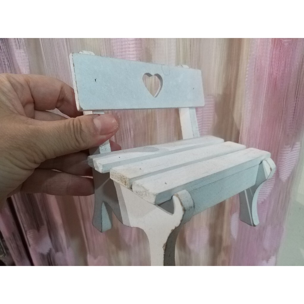 【台灣現貨速發】小木椅 小公仔木椅 多肉植物陳列架