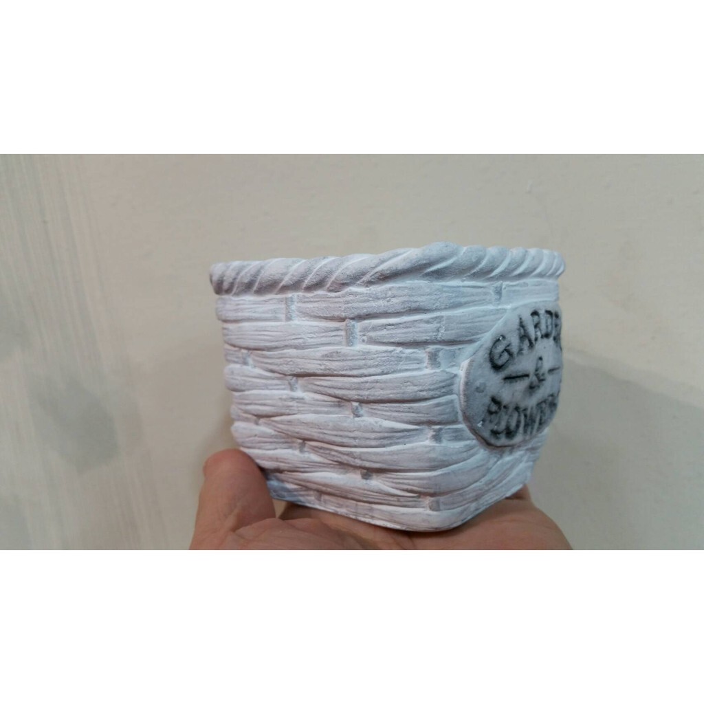 【台灣現貨速發】台灣現貨-歐式白水泥小花盆**45元**有現貨