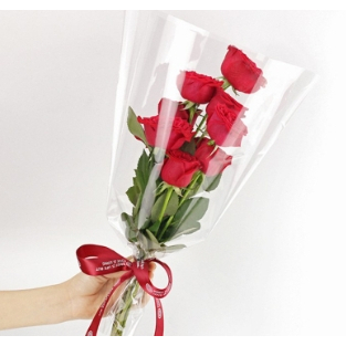 【台灣現貨速發】花束套 大鮮花套 全透明大花束套｜長43*上寬26公分｜一包50個80元｜包裝三角花套