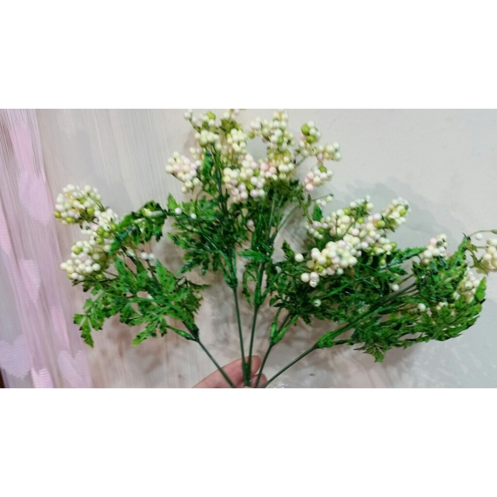 【台灣現貨速發】人造米香植物葉//小果子