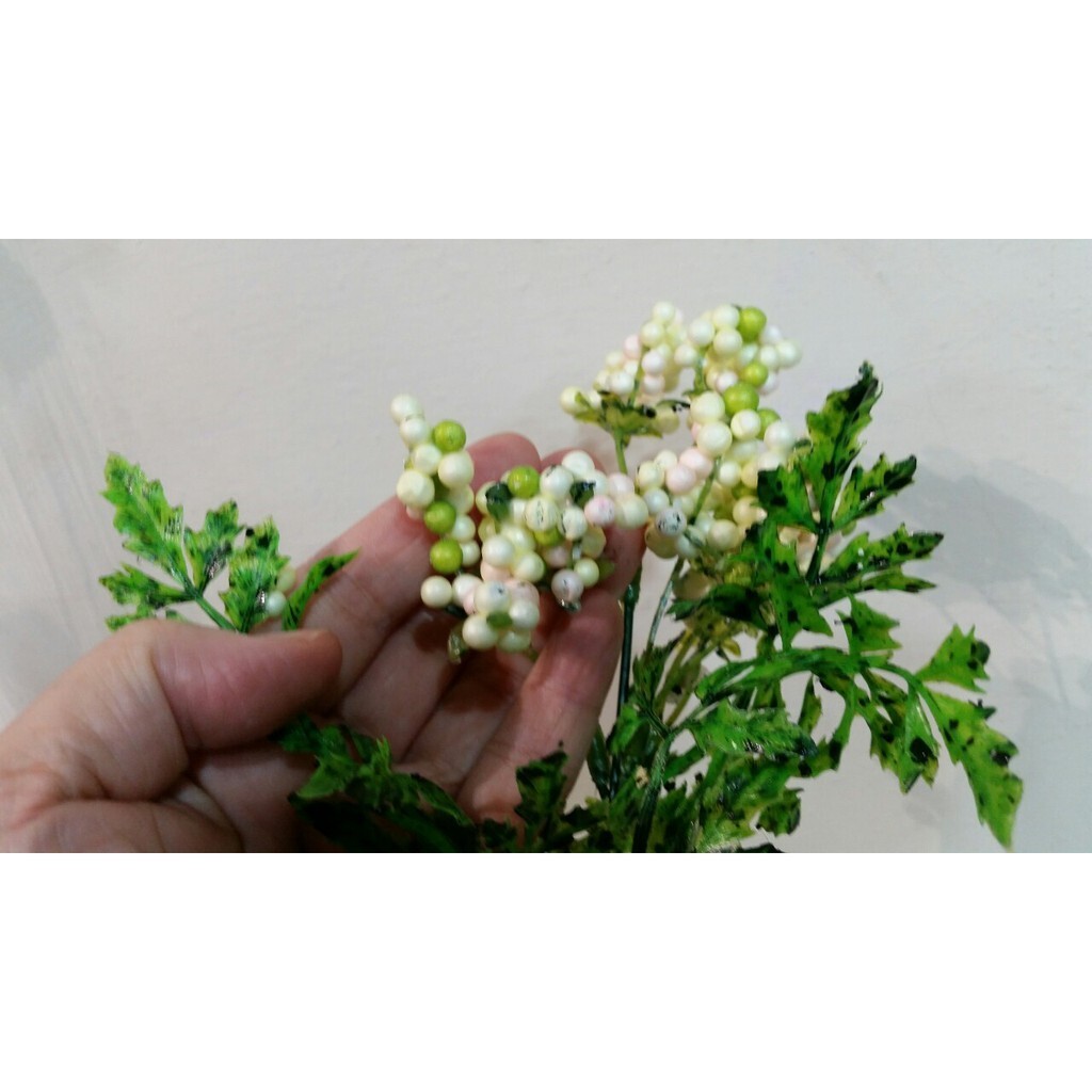 【台灣現貨速發】人造米香植物葉//小果子