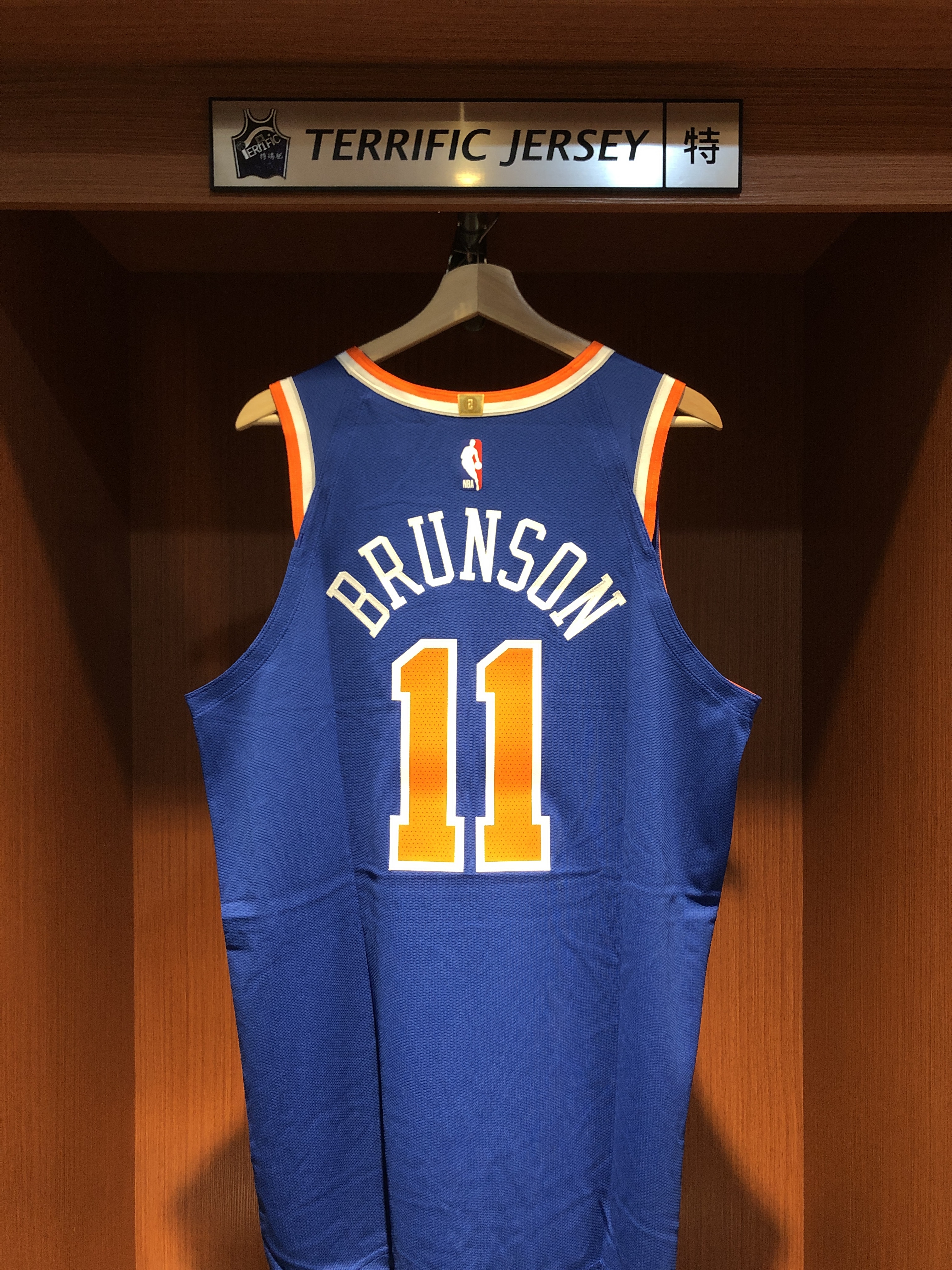 NBA球衣 Jalen Brunson 紐約尼克藍 Icon Nike Authentic 球員版 電繡 全新