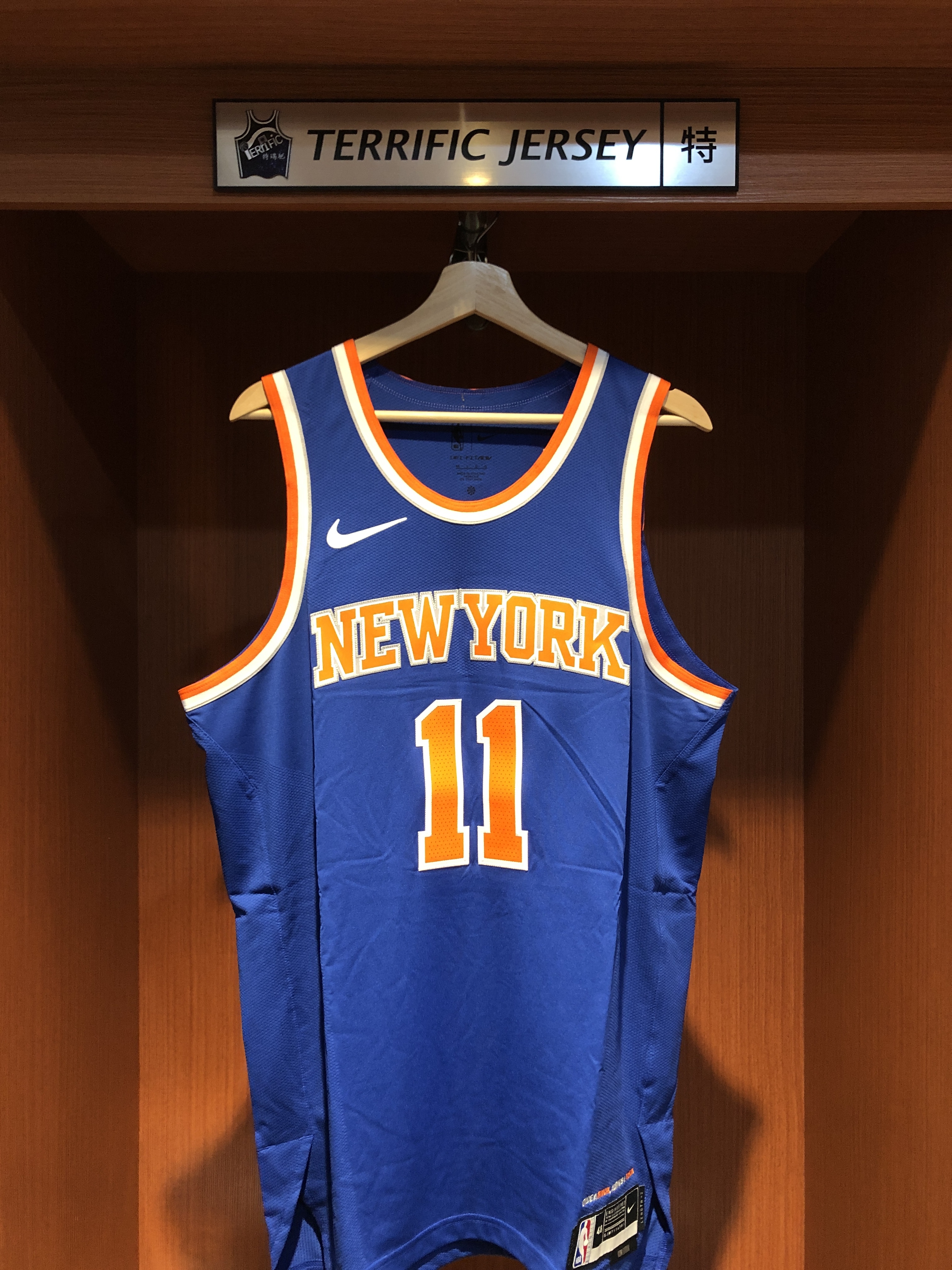 NBA球衣 Jalen Brunson 紐約尼克藍 Icon Nike Authentic 球員版 電繡 全新