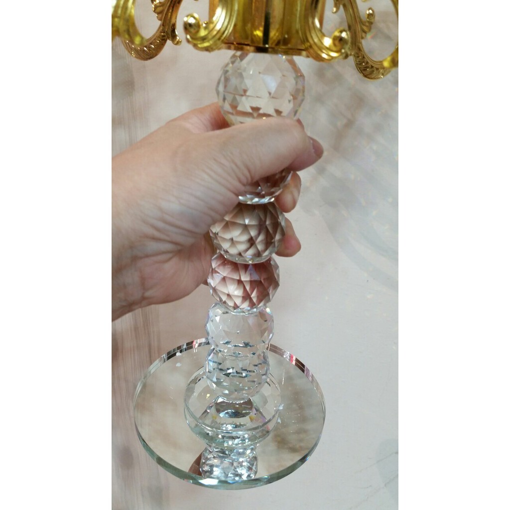 【台灣現貨速發】布置M295-五爪水晶燭台架(花器)