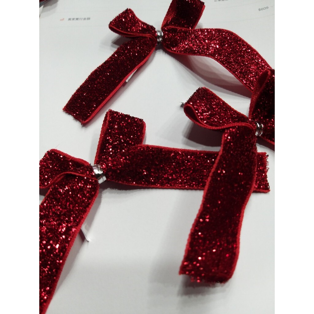 【台灣現貨速發】2公分亮絨蔥帶蝴蝶結 (有魔帶)零碼出清共84個*2=168元