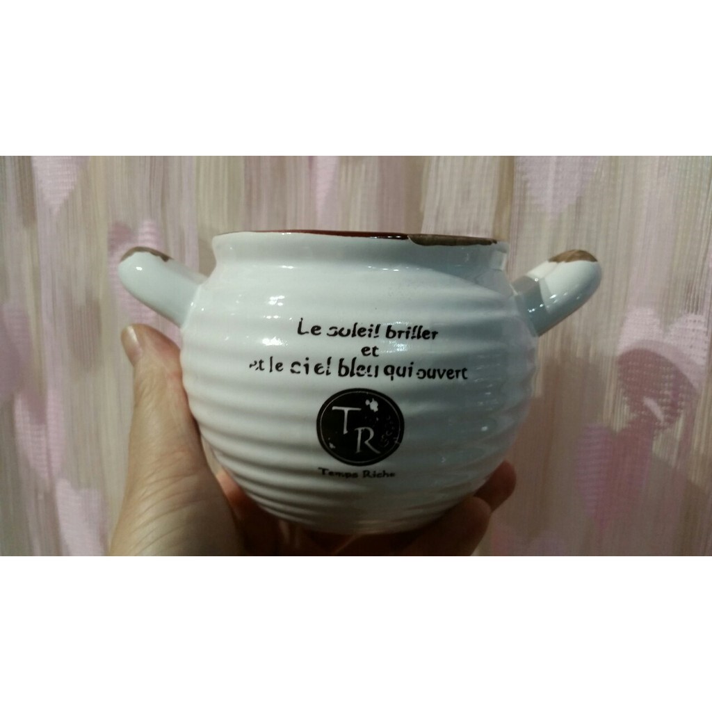 【台灣現貨速發】種多肉/插乾花-雙耳歐式小花盆**45元**有現貨