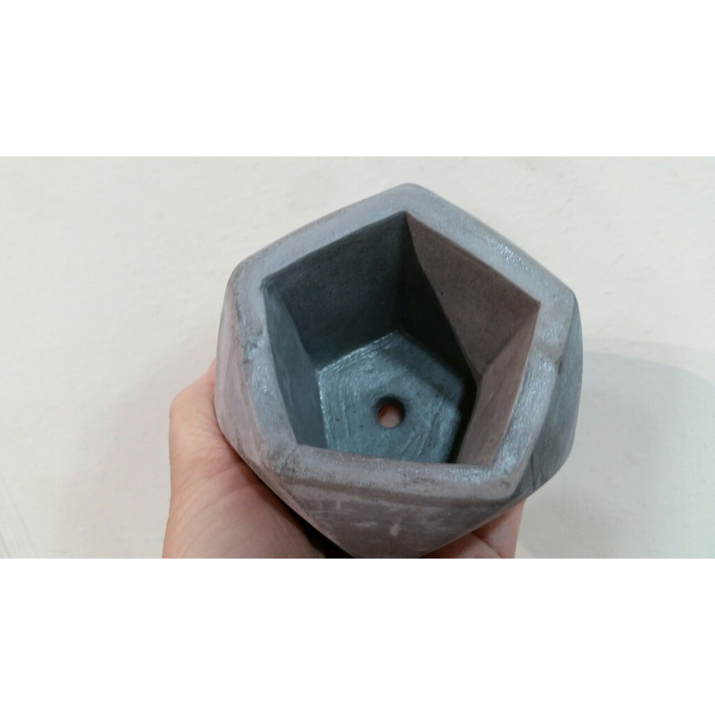【台灣現貨速發】M283-五邊形可愛小水泥盆花器**45元*有現貨