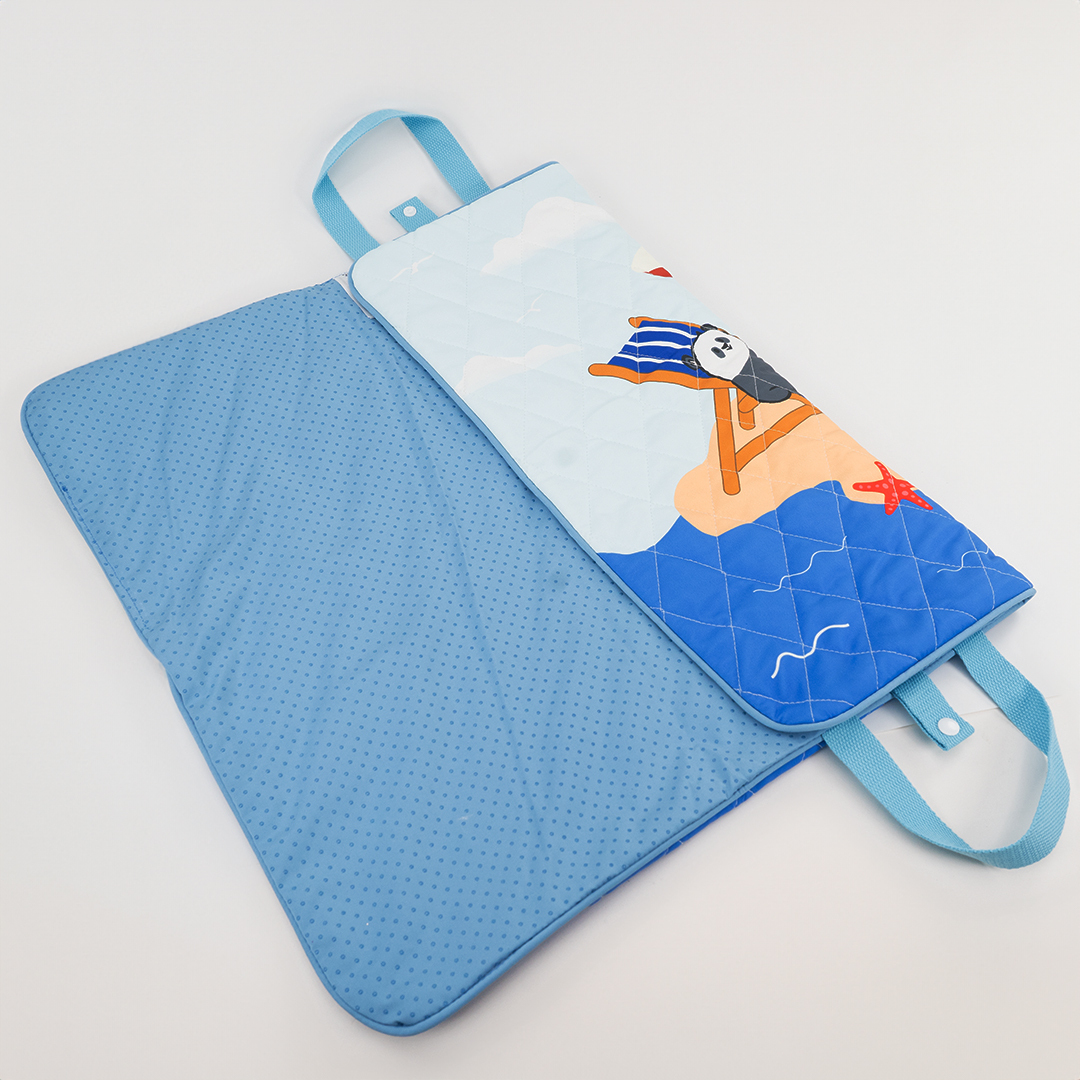 Ocean Park Panda On Vacation Cooling Picnic Mat