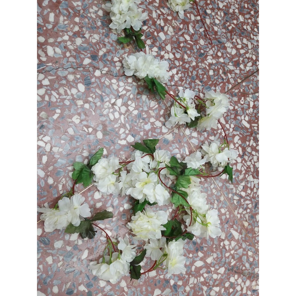 【台灣現貨速發】櫻花花串 櫻花藤 櫻花｜仿真 人造花 垂藤 人造垂葉 仿真藤條花藤 人造仿真植物 創意仿真植物 垂葉壁掛