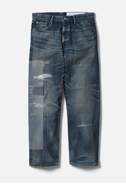 [現貨] NEIGHBORHOOD FW25 SAVAGE DENIM DP BASIC PANTS | (Black / Indigo)
