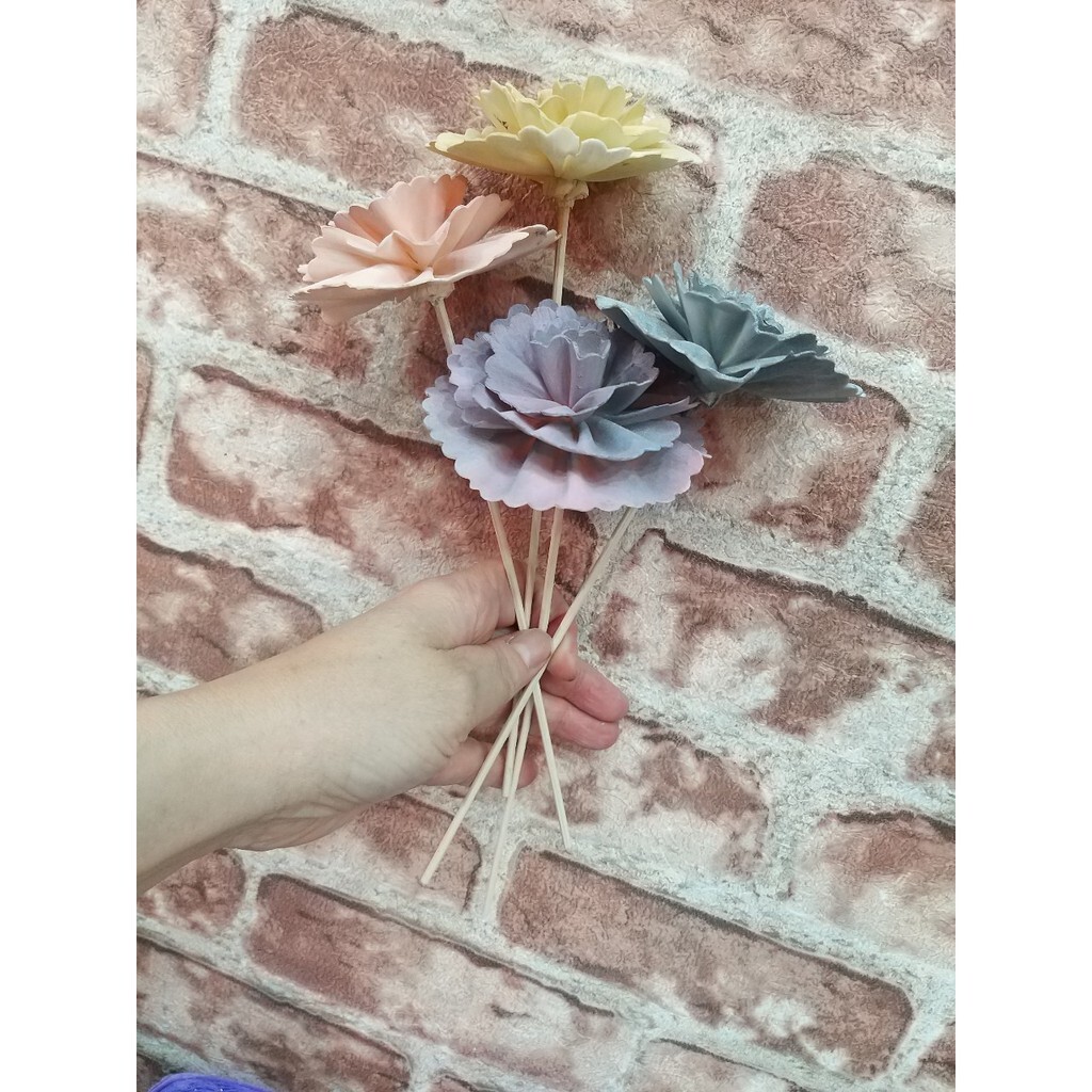 【台灣現貨速發】8公分大圓花邊索拉乾花//通草花//擴香花//香薰花35圓