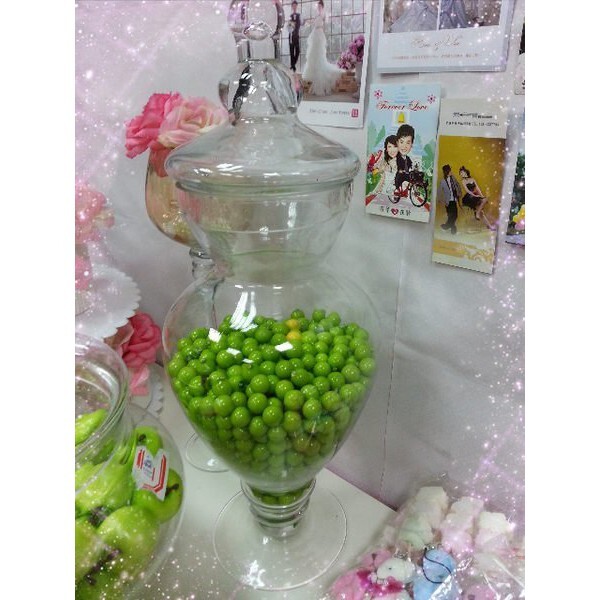 【台灣現貨速發】M07--曲線高挑糖果玻璃罐 ---450元有現貨