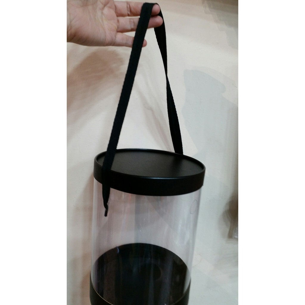 【台灣現貨速發】黑色圓型透視筒(小)高18*寬10公分--有現貨