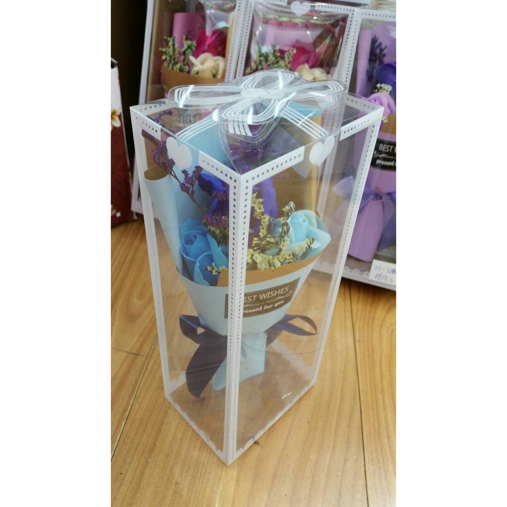 【台灣現貨速發】一個28元'''-PVC花邊透明盒系列-寬10.5高25公分長方形