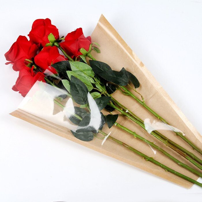 【台灣現貨速發】花束套 大鮮花套 韓風牛皮紙花束大花套｜長40*上寬34公分｜一包50個200元｜包裝三角花套
