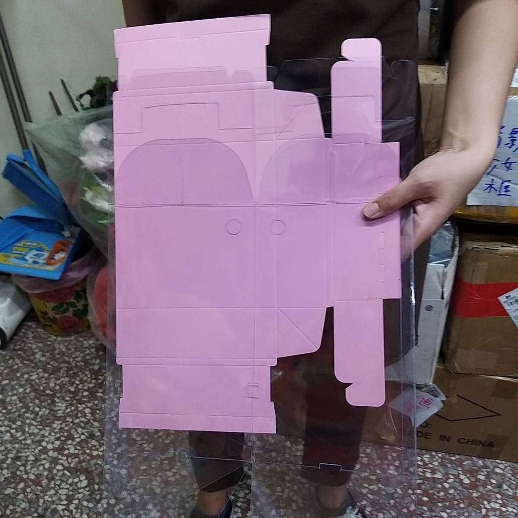 【台灣現貨速發】台灣現貨**17*17*高25公分手提透明捧花盒(禮物盒)