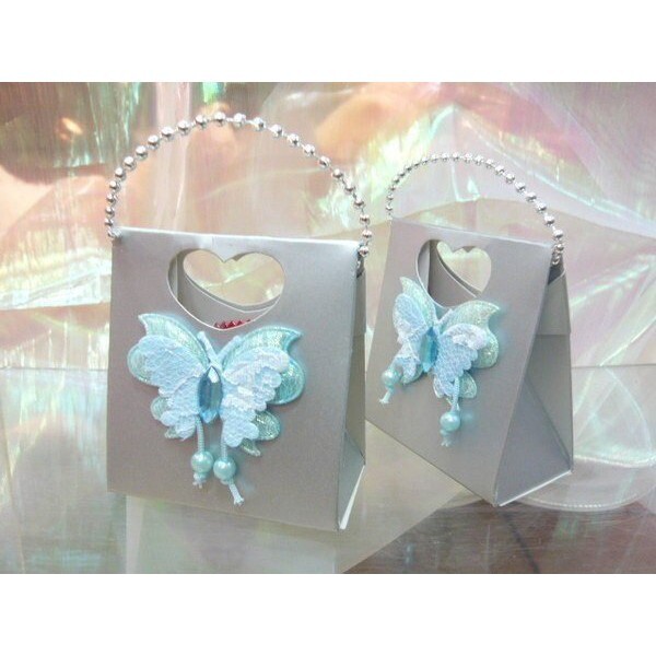 【台灣現貨速發】鑽片垂珠蝴蝶泡棉｜4cm