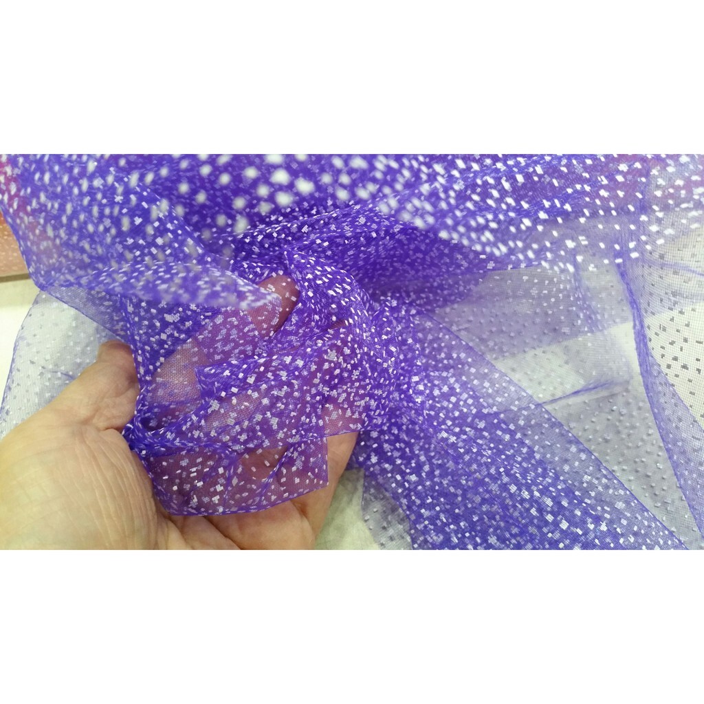 【台灣現貨速發】50公分 韓國滿白點點細紗 包乾花紗