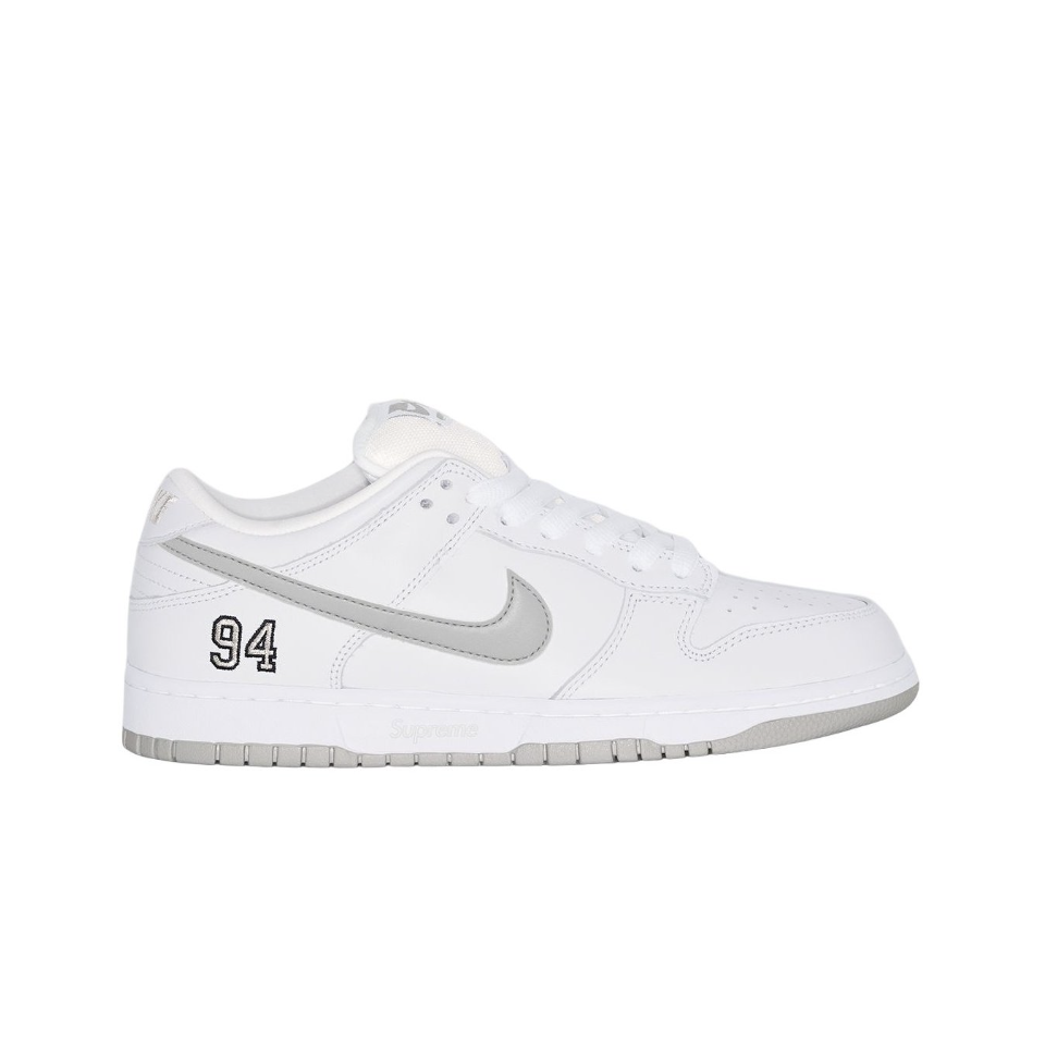-(A13c)-SUPREME NIKE SB DUNK LOW WHITE 白色 男鞋-HQ8487 100