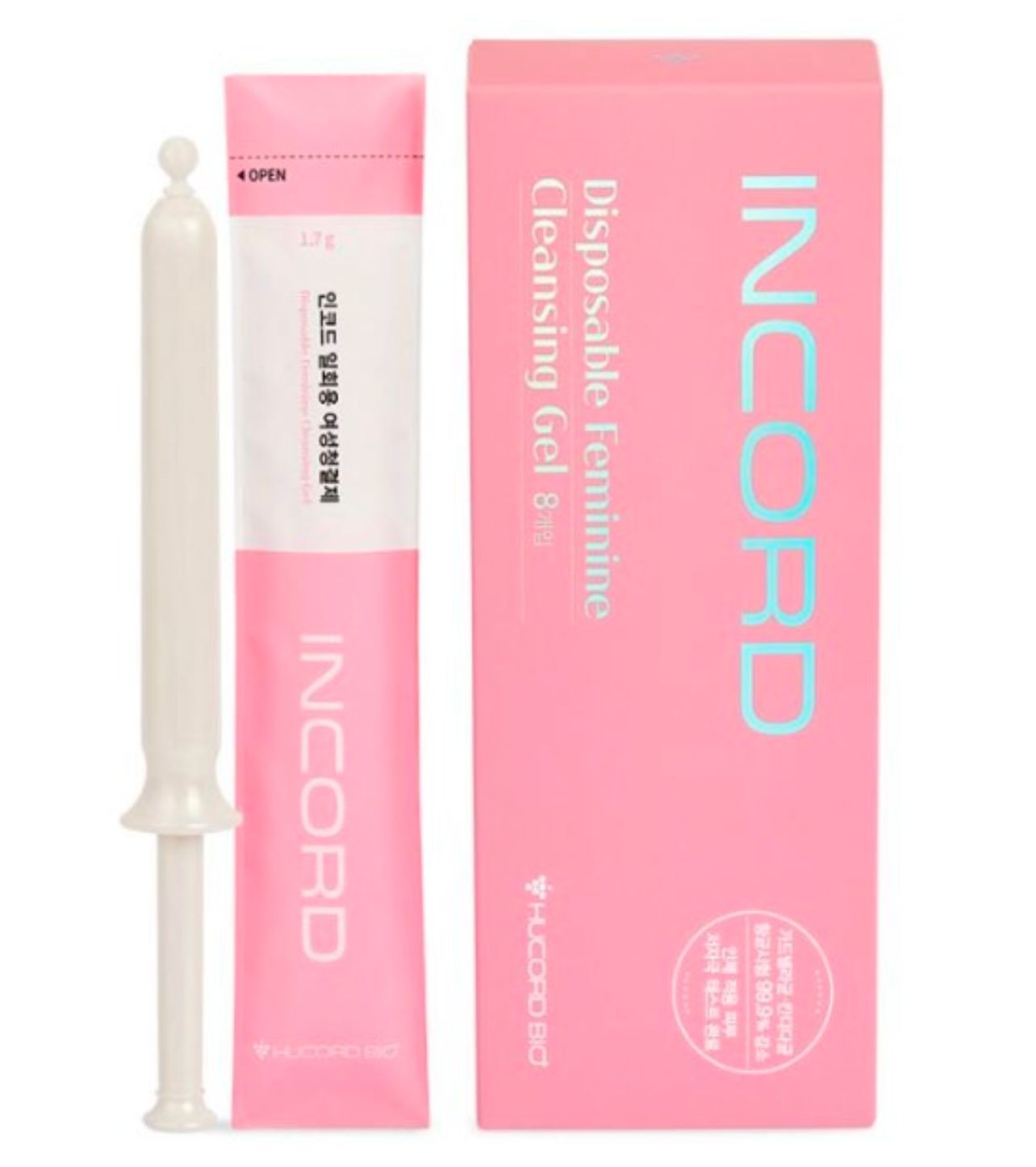 【預訂】AQ090922 韓國 Hucord-Incord 一次性女性清潔啫喱 (1.7g*8ea)