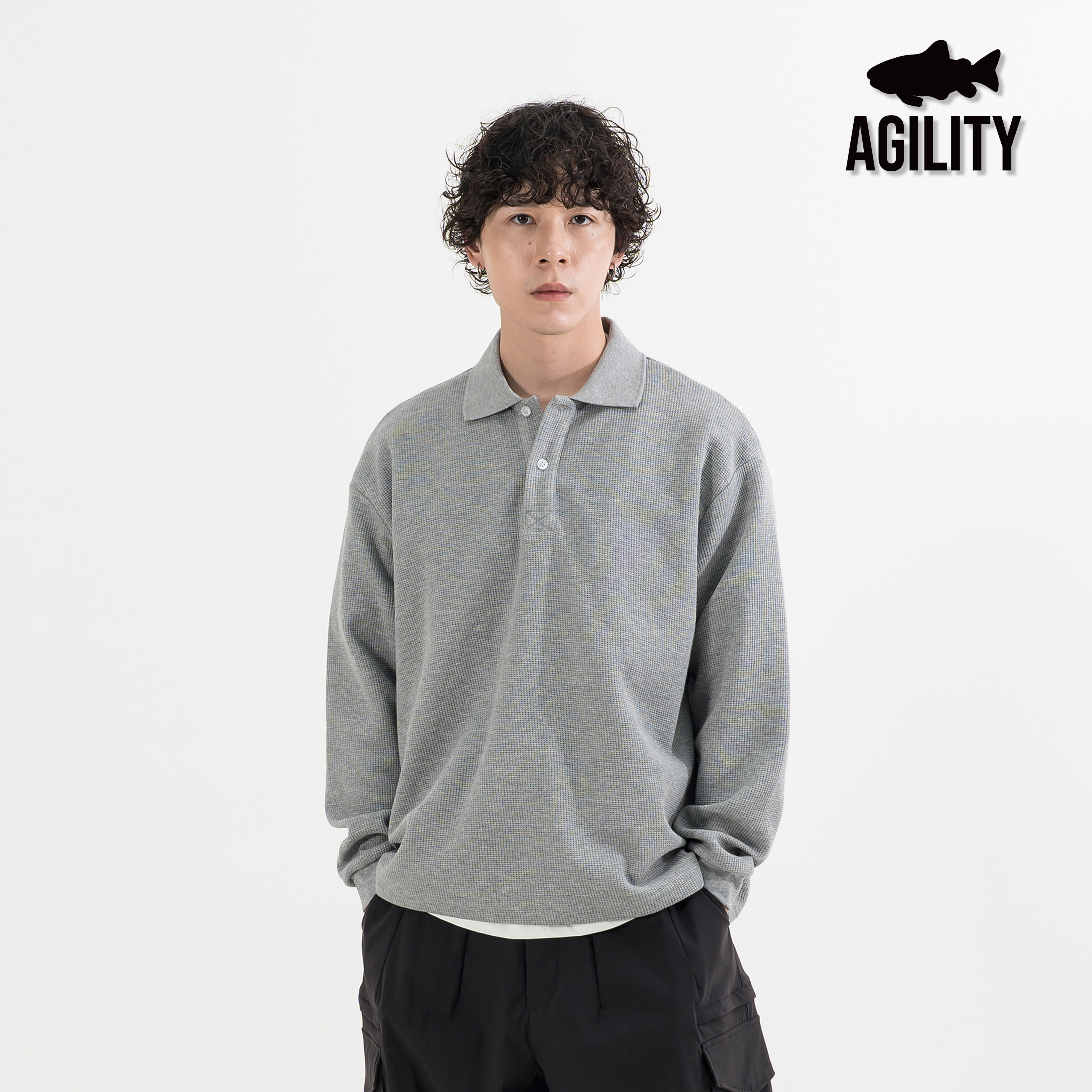 AGILITY Waffle-Knit Polo LS Shirt 華夫格 長袖Polo衫 [WFL]