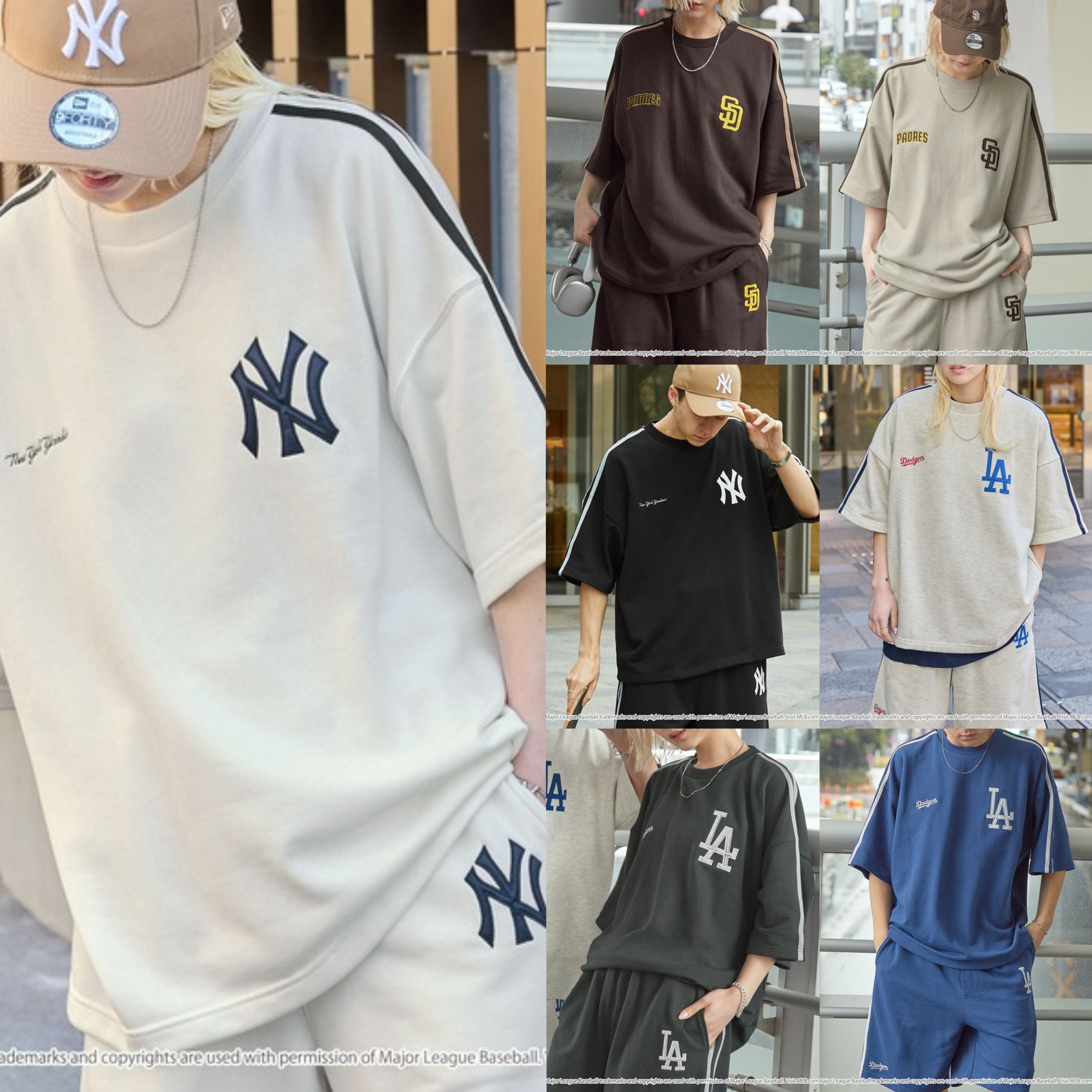 JP MLB 套裝（T-Shirt + 橡筋腰短褲 ）（P9 JP79）