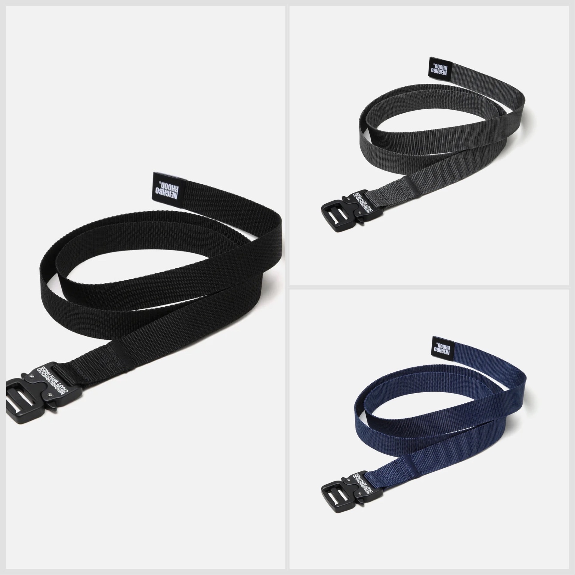 [Instock] NEIGHBORHOOD FW25 TACTICAL BELT | (Black / Navy / Grey)