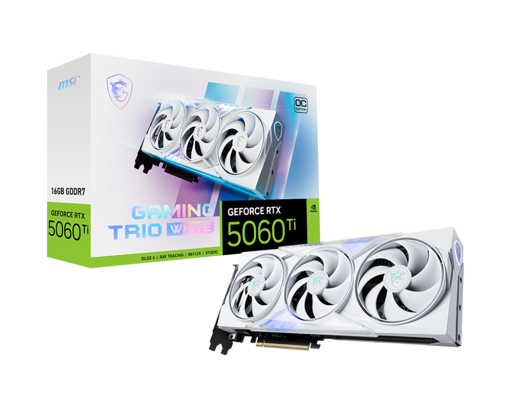微星 RTX5060Ti 16G GAMING TRIO OC WHITE 白