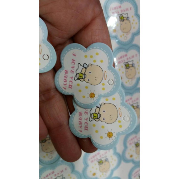 【台灣現貨速發】彌月//BABY花朵型小吊卡