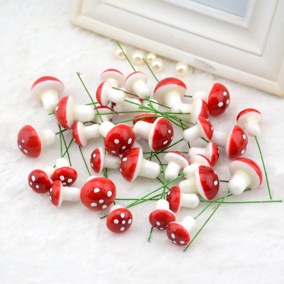 小花插 小蘑菇花插 大蘑菇 園藝花插｜一個三元 一包10個｜香菇 蘑菇 園藝 花插 多肉組盆