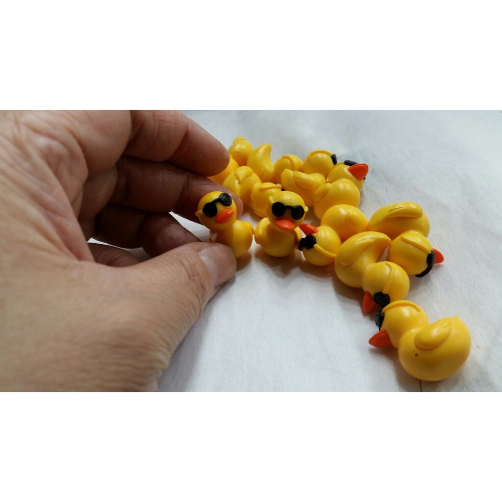 【台灣現貨速發】迷你小鴨 黃色鴨子迷你公仔｜一隻１０元｜多肉植物 盆栽小玩偶