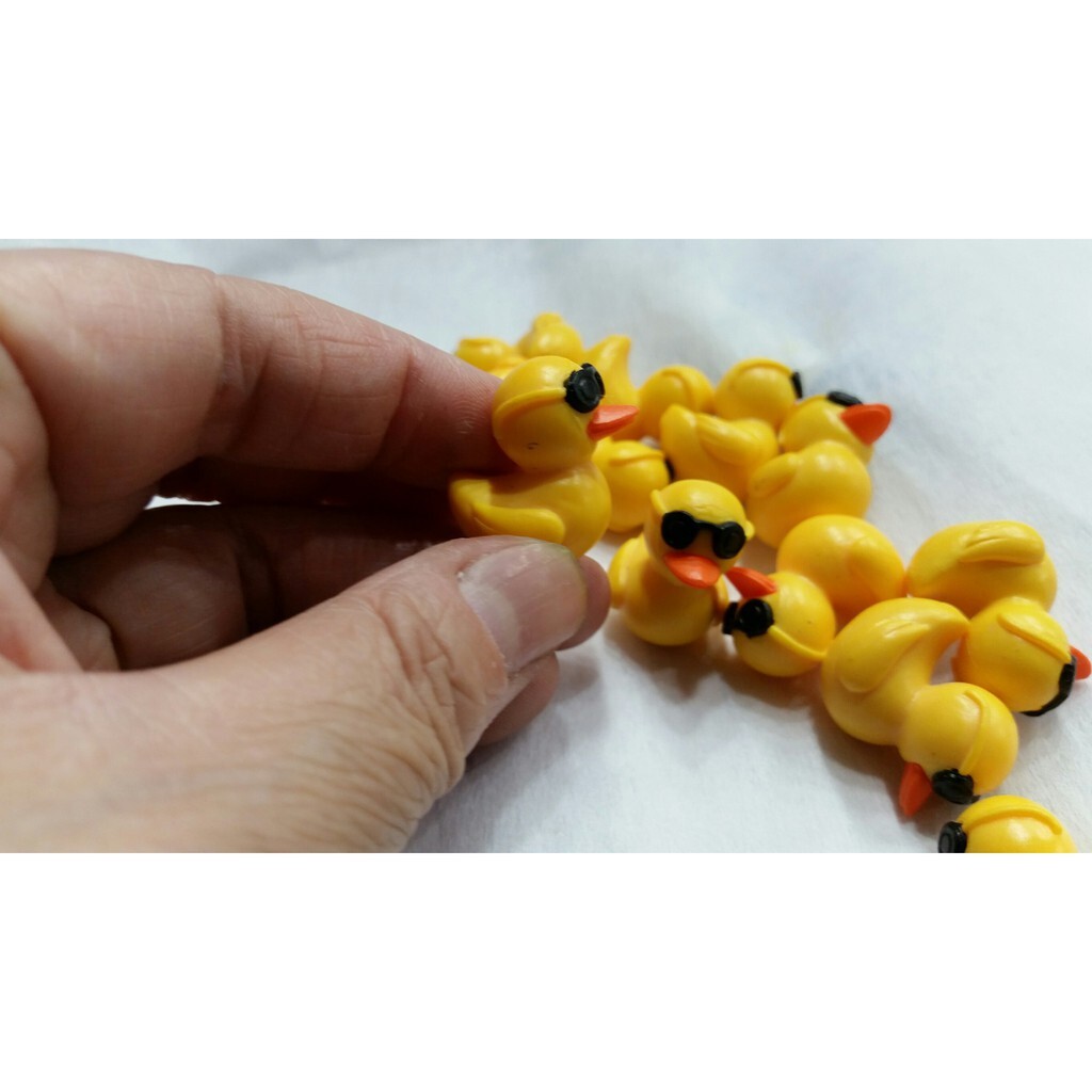 【台灣現貨速發】迷你小鴨 黃色鴨子迷你公仔｜一隻１０元｜多肉植物 盆栽小玩偶