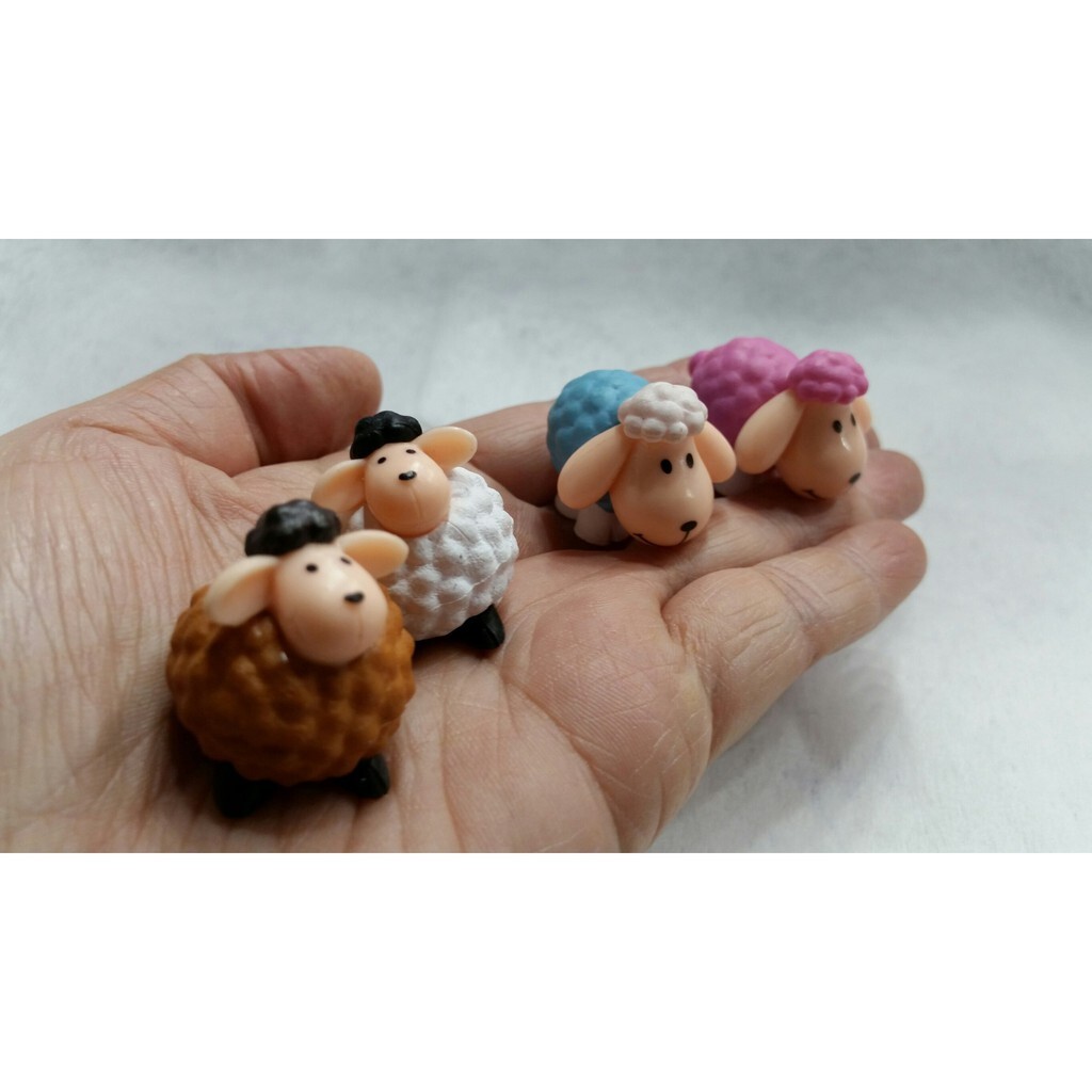 【台灣現貨速發】綿羊 一次出貨2隻 一個20元｜公仔 多肉植物 迷你園藝 盆栽裝飾 微景觀擺件 造景裝飾公仔
