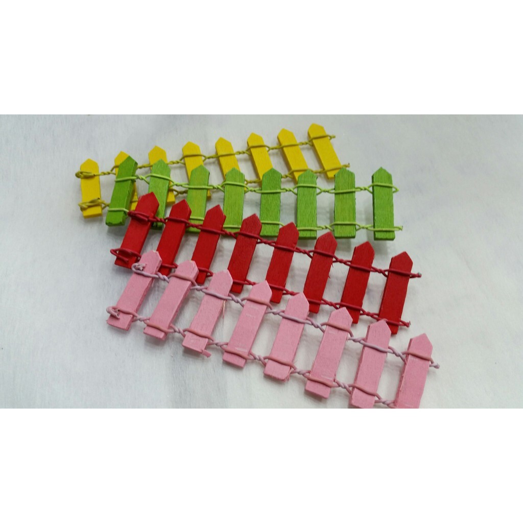 【台灣現貨速發】M107--高3公分*長90公分-彩色小木柵50元