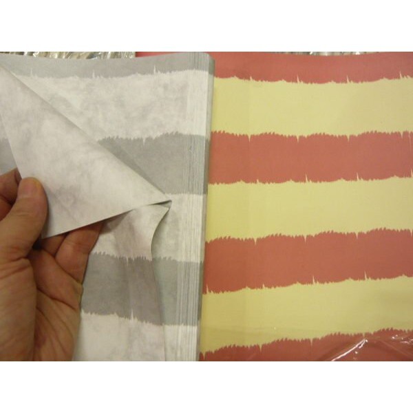 【台灣現貨速發】一張10元 ***---包花束''禮物''~厚質橫條紋印刷包裝紙