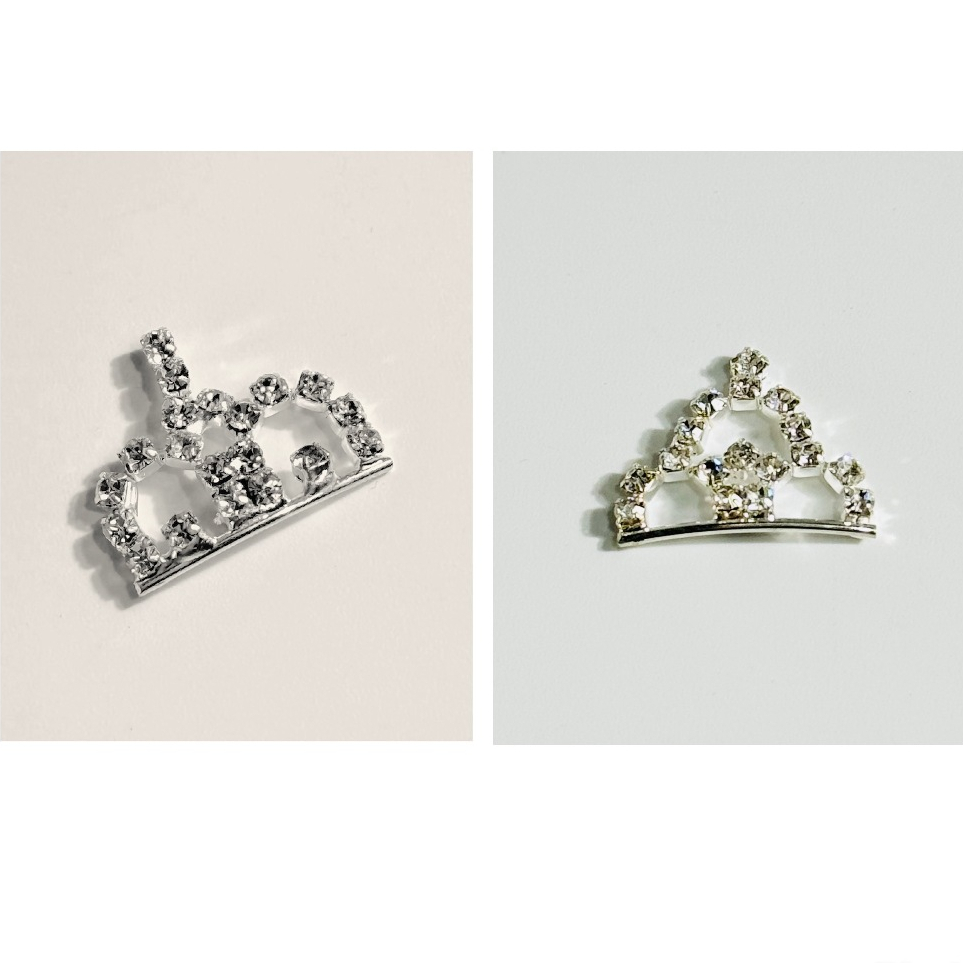 【台灣現貨速發】小皇冠 水鑚 珠寶花飾