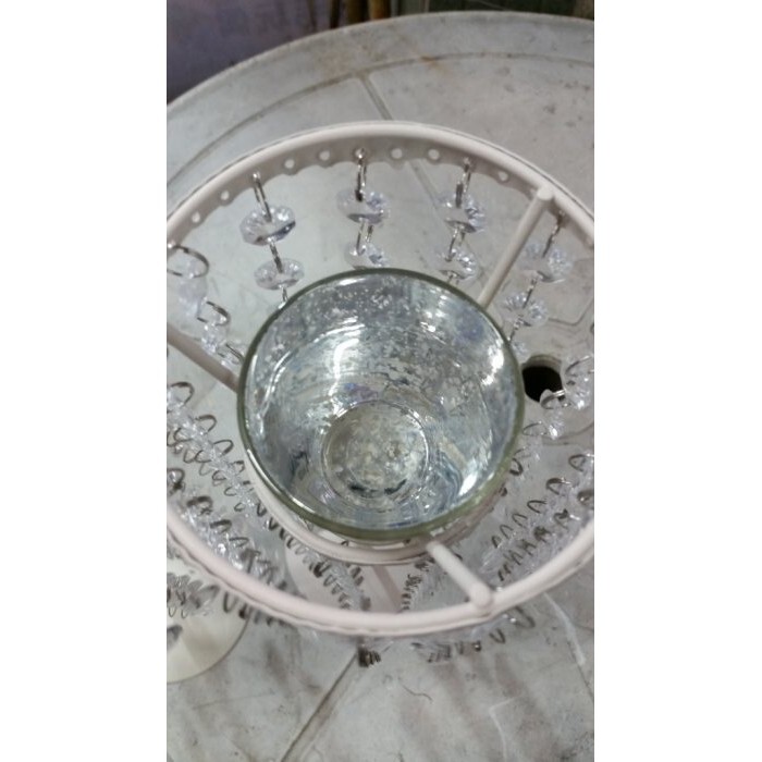 【台灣現貨速發】材料王批發‘’花‘’防風仿水晶燭台 燭台 燭杯