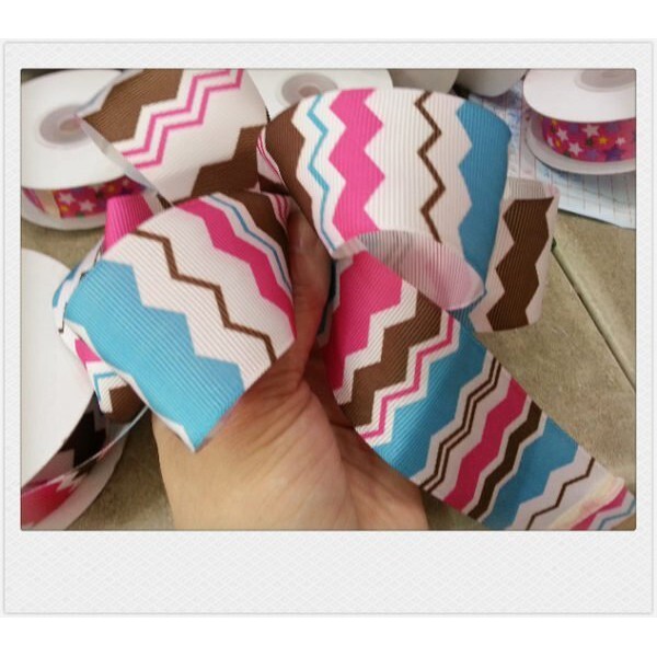 【台灣現貨速發】4公分壓紋布印圖緞帶 羅紋緞帶｜1捲25碼 180元｜緞帶 羅紋緞帶 包裝材料