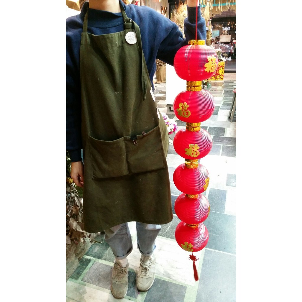 【台灣現貨速發】6個燈籠串，紅燈籠串掛飾，