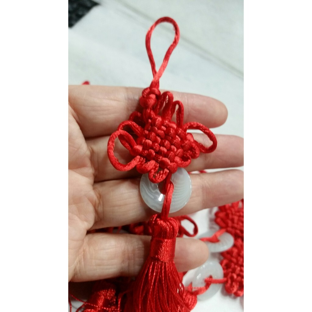 【台灣現貨速發】年貨春節中國結//避邪--玉環中國結掛飾//中國結吊飾