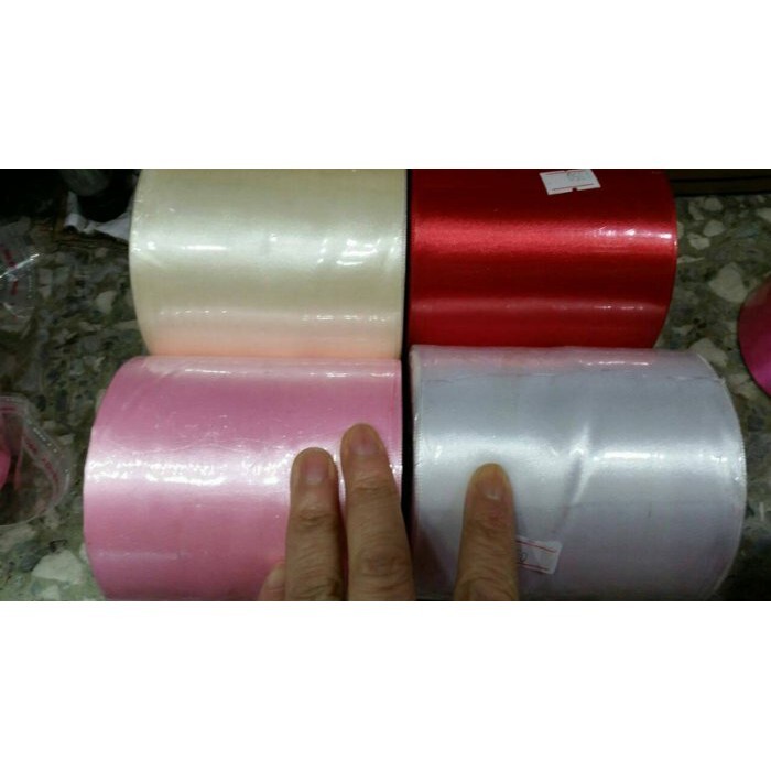 【台灣現貨速發】10公分秀士布緞帶｜1捲２５碼 200元｜緞帶 秀士緞帶 包裝材料