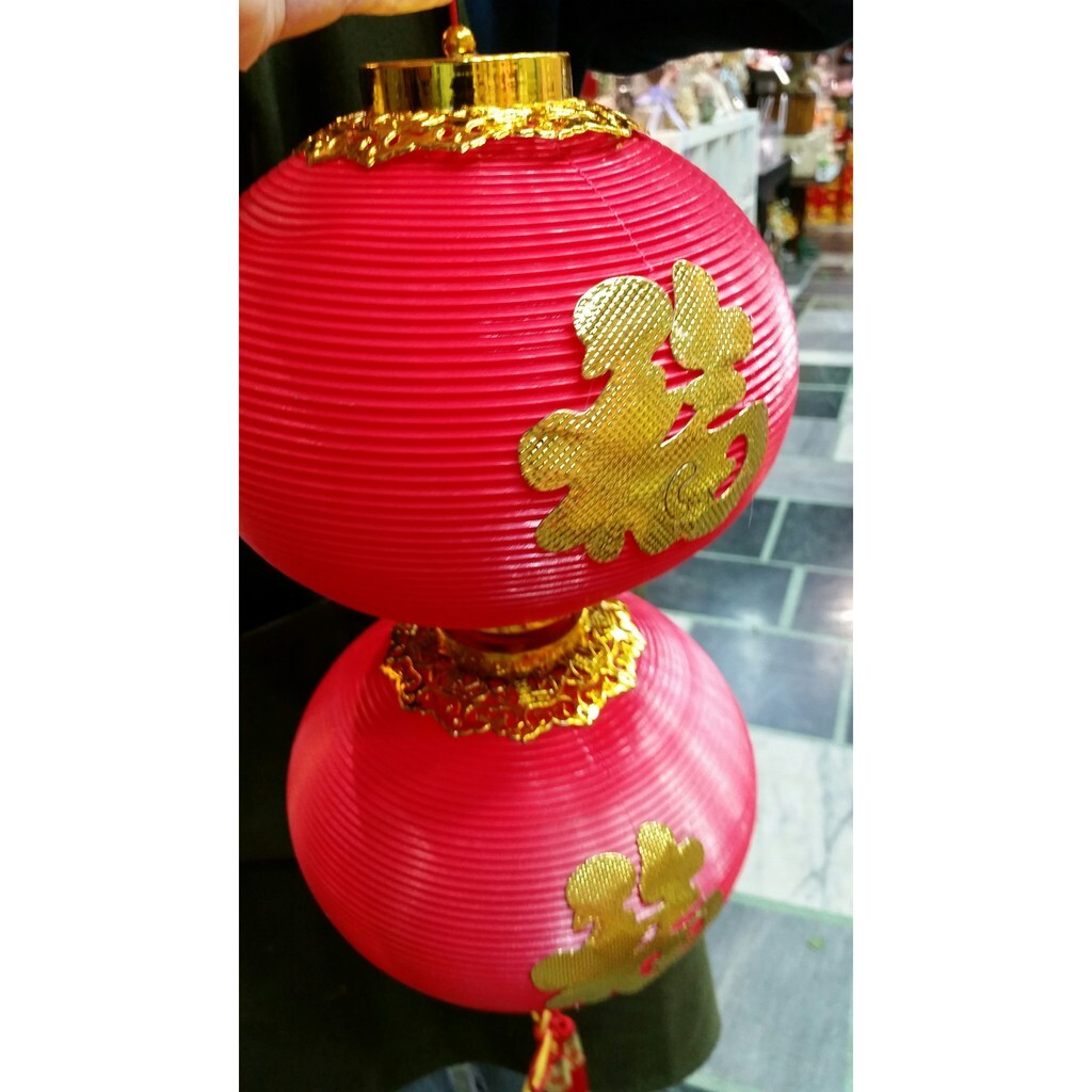 【台灣現貨速發】3個燈籠串，紅燈籠串掛飾，